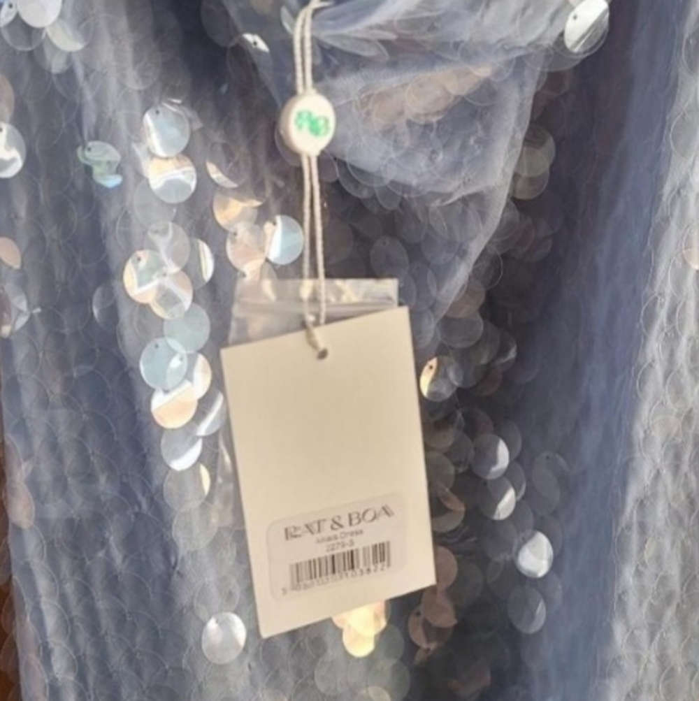 Rat & Boa Light Blue Sequin Maxi Dress - Picture 7 of 13